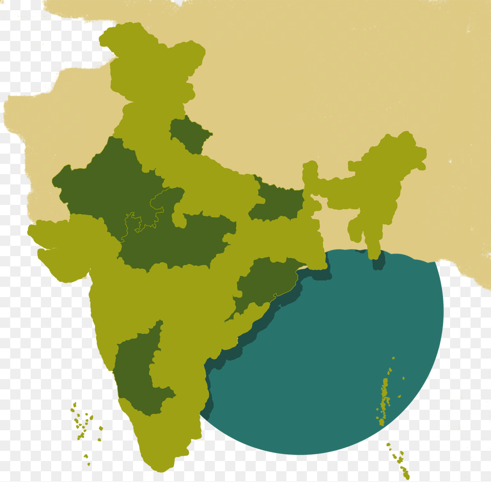 India Map Full Size India Map With States, Nature, Chart, Plot, Land Free Transparent Png