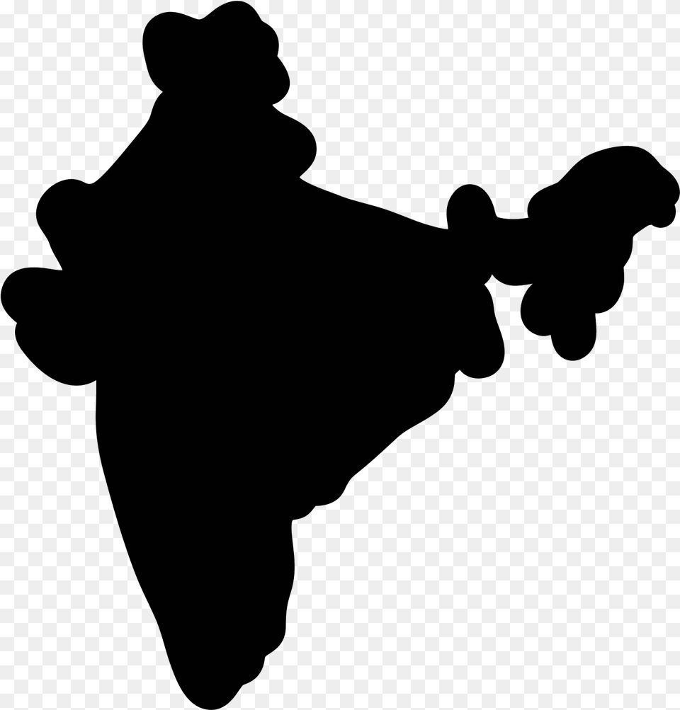 India Map Image Map Of Just India, Gray Free Transparent Png