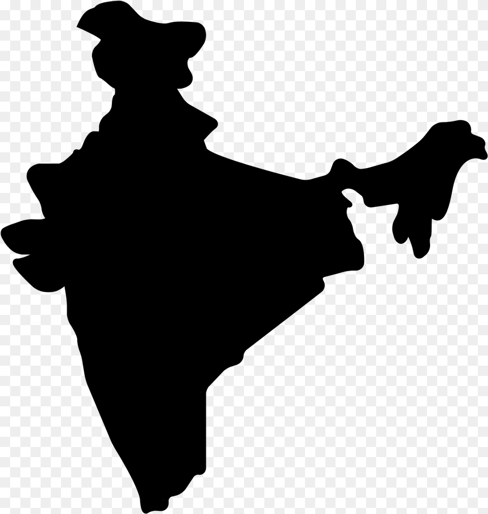 India Map India Map Vector, Gray Png