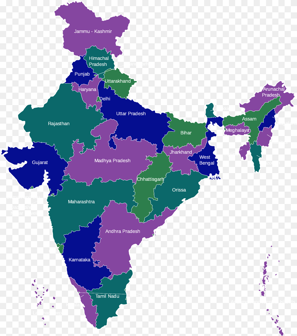 India Map Printable, Atlas, Chart, Diagram, Plot Png Image