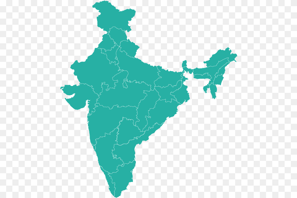 India Political Map, Atlas, Chart, Diagram, Plot Free Png Download