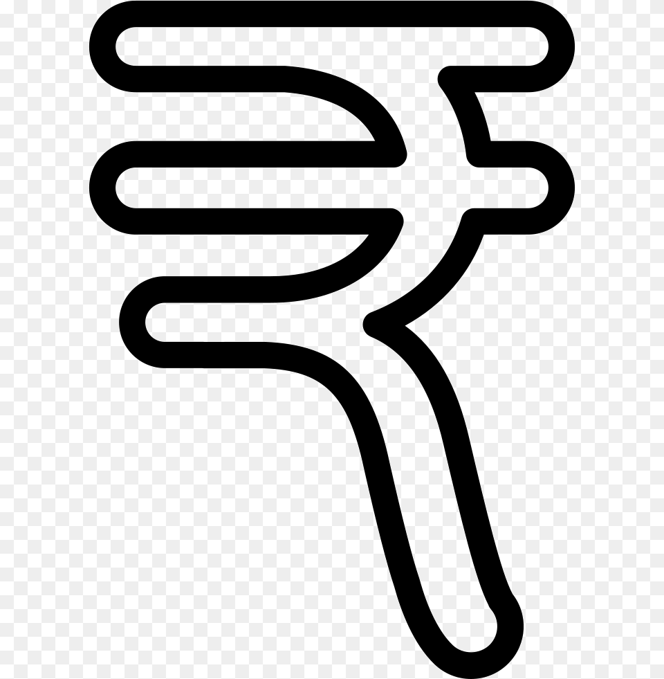 India Rupee Currency Symbol Rupee Symbol White, Cutlery, Fork, Electrical Device, Microphone Png