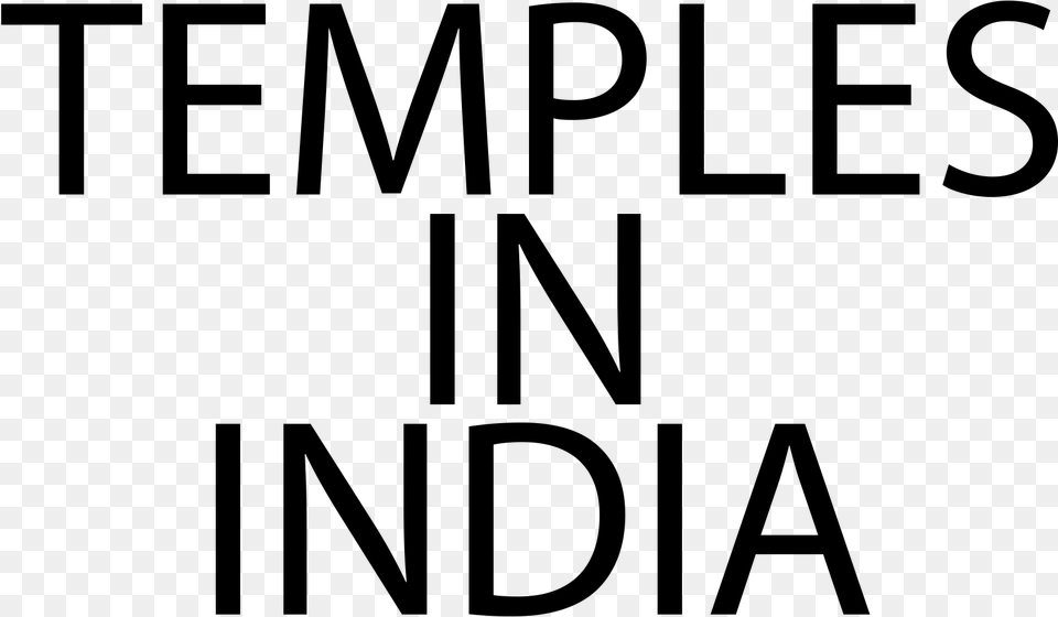 India S Temple Information India And Nepal, Gray Free Png Download