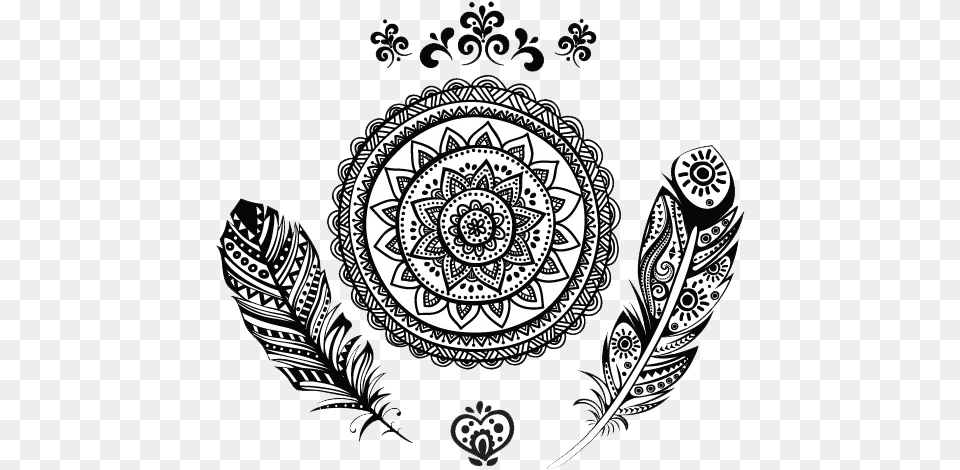India Transparent Mandala Tattoo, Art, Floral Design, Graphics, Pattern Png Image