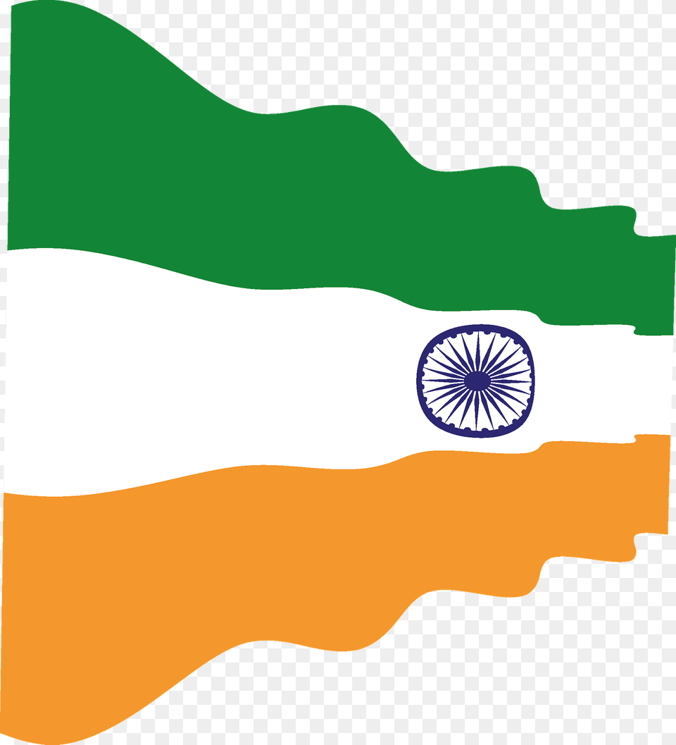 India Wavy Flag Clipart Free Png Download