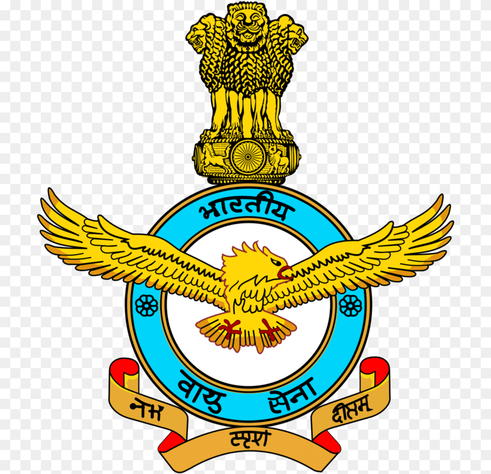 Indian Air Force Logo Image Searchpng Indian Air Force Logo Animal, Badge, Emblem, Lion Free Png Download