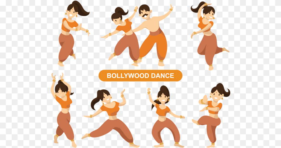 Indian Bollywood Dancing Vector Indian Dancing Vector, Leisure Activities, Person, Baby, Face Free Transparent Png
