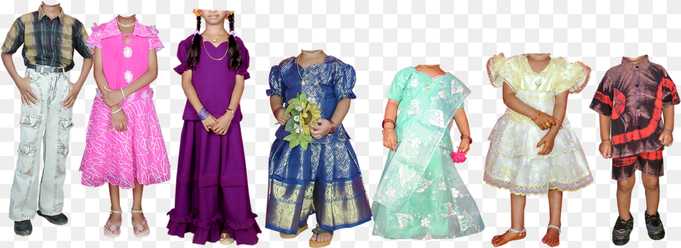 Indian Boys And Girls Dress Psd, Formal Wear, Fashion, Gown, Evening Dress Free Png