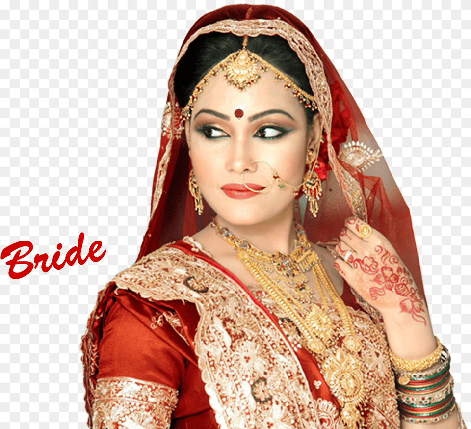 Indian Bridal Hd Download Beauty Parlour, Accessories, Wedding, Person, Gown Png