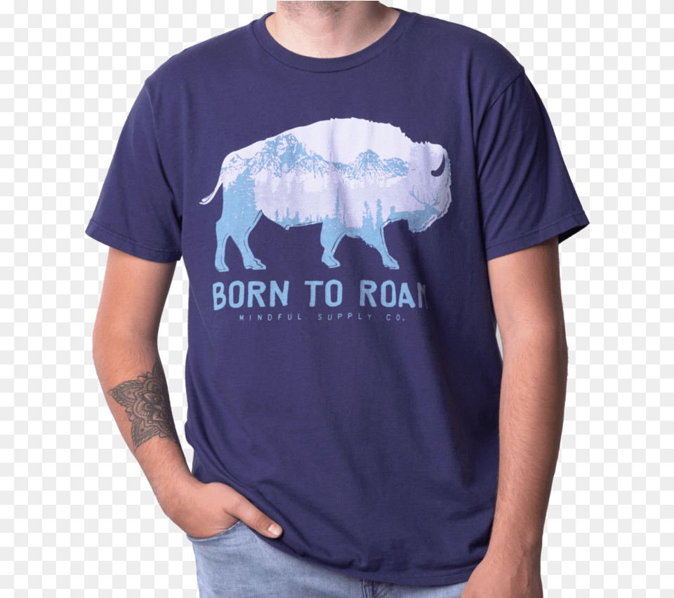 Indian Buffalo, Clothing, T-shirt, Adult, Male Free Png