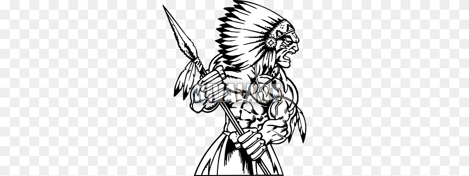 Indian Chief Clipart Clipartmasters, Person, Weapon Png Image