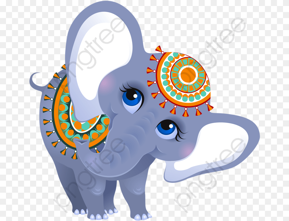 Indian Clipart Category, Pattern, Animal, Bear, Elephant Png