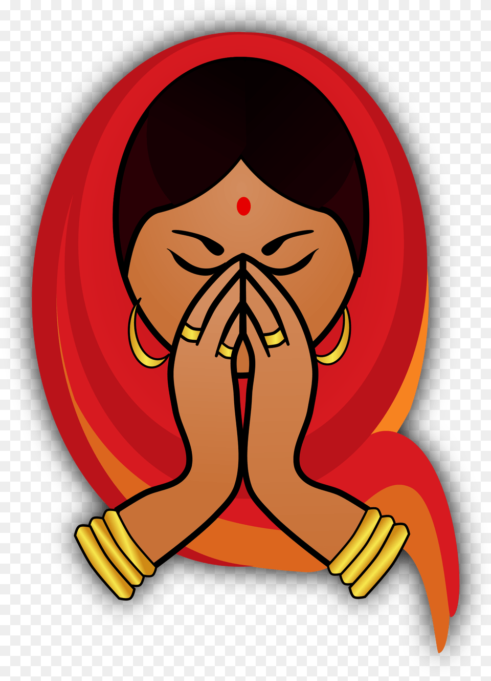 Indian Clipart Wedding Welcome Clipart, Prayer, Adult, Female, Person Free Png Download