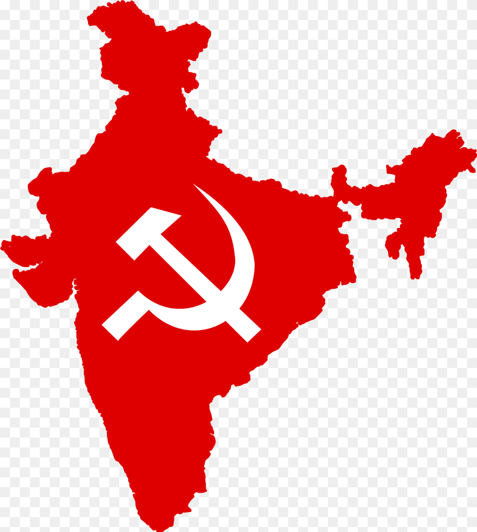Indian Communists Communist Party Of India Flag, Person, Emblem, Symbol, Weapon Free Transparent Png