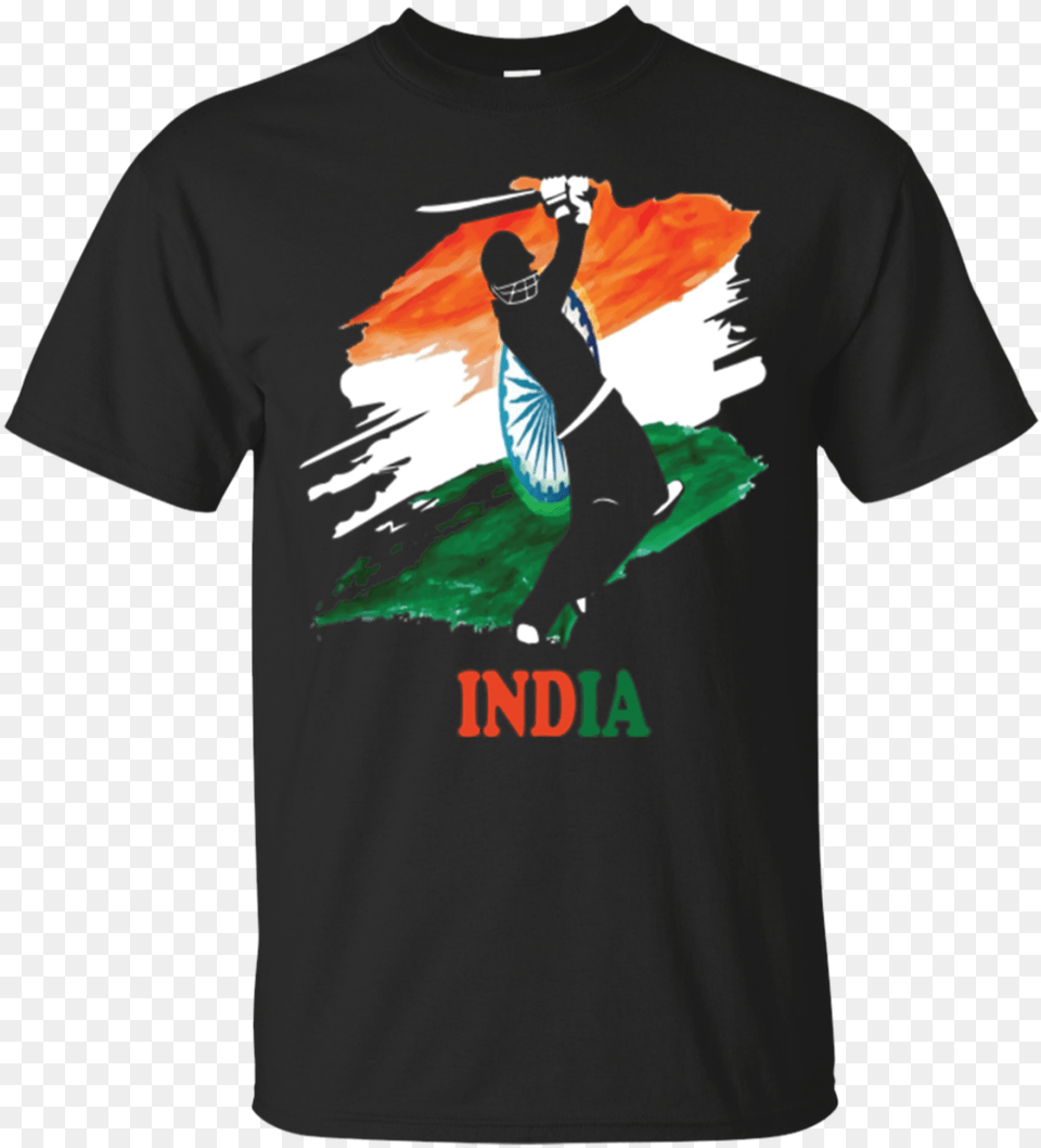 Indian Cricket Team Logo, Clothing, T-shirt, Person Free Png Download