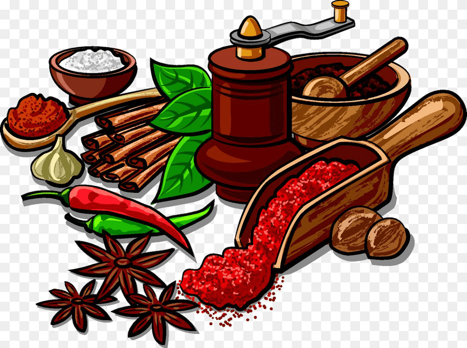 Indian Cuisine Spice Herb Clip Art Star Spices Clipart, Cutlery, Spoon, Herbal, Herbs Free Png Download