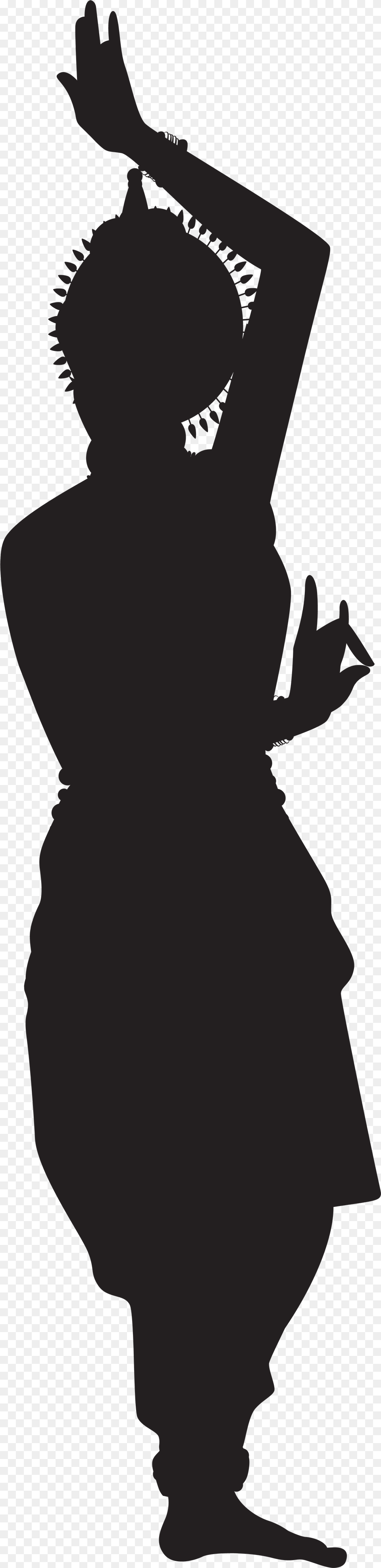 Indian Dancer Black And White, Silhouette, Person, Stencil, Dancing Free Png