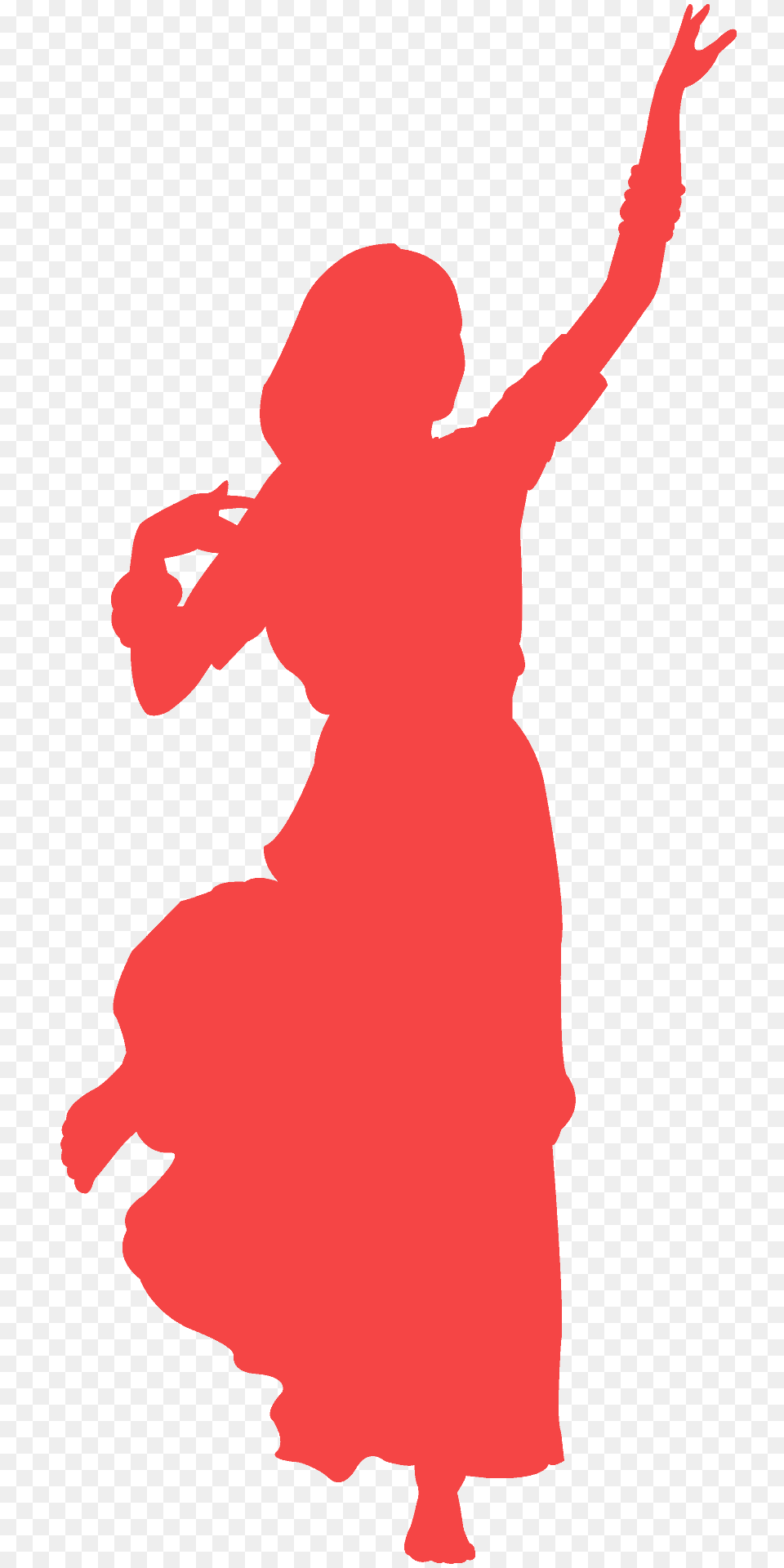 Indian Dancer Silhouette, Dance Pose, Dancing, Leisure Activities, Person Free Png Download