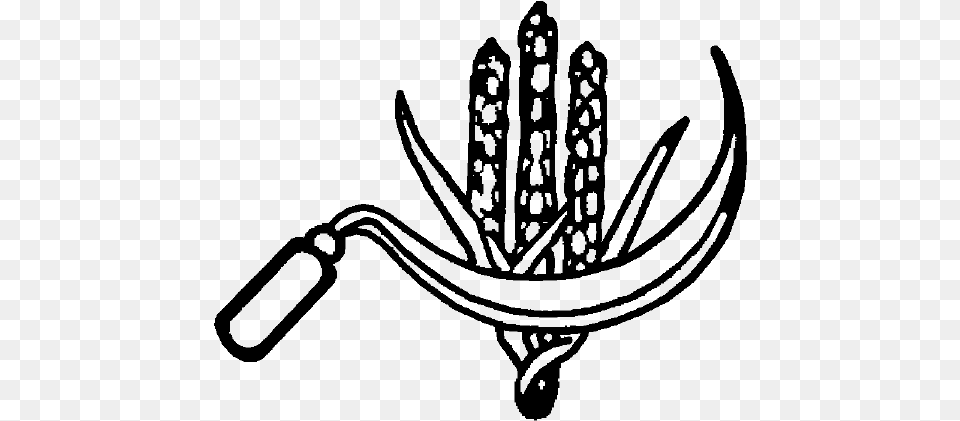 Indian Election Symbol Ears Of Corn And Sickle Communist Party Of India Cpi Symbol, Electronics, Hardware, Cutlery, Fork Png