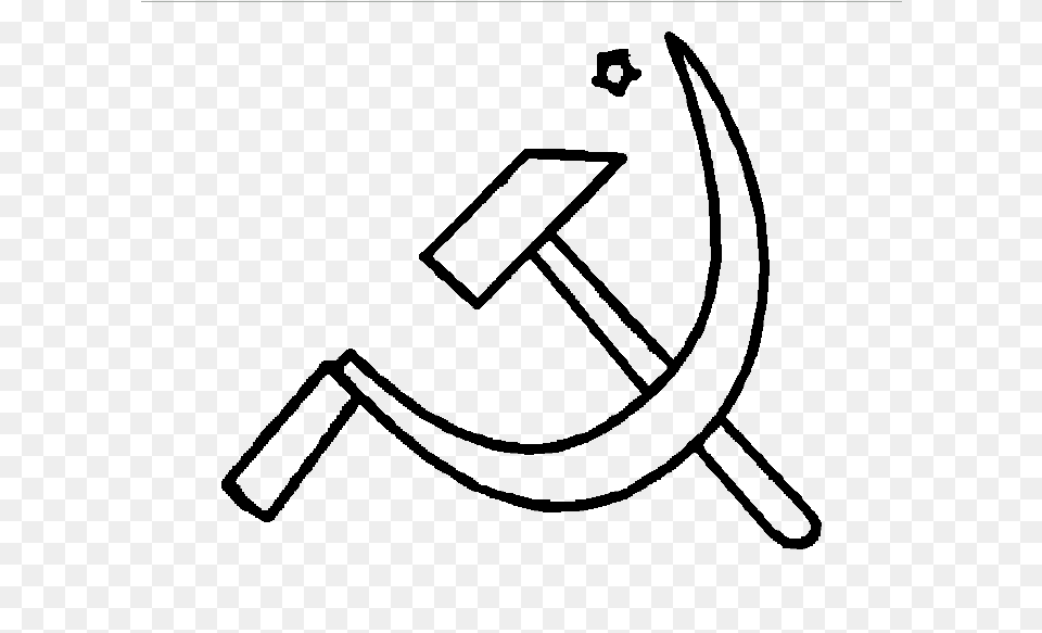 Indian Election Symbol Hammer Sickle And Star, Stencil, Text, Device Png Image