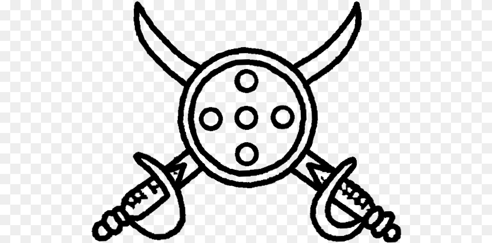 Indian Election Symbol Two Swords And Shield Dhal Talwar Black And White, Adapter, Electronics Free Png