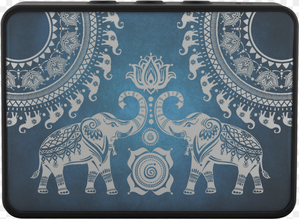 Indian Elephant, Pattern, Animal, Mammal, Wildlife Png Image