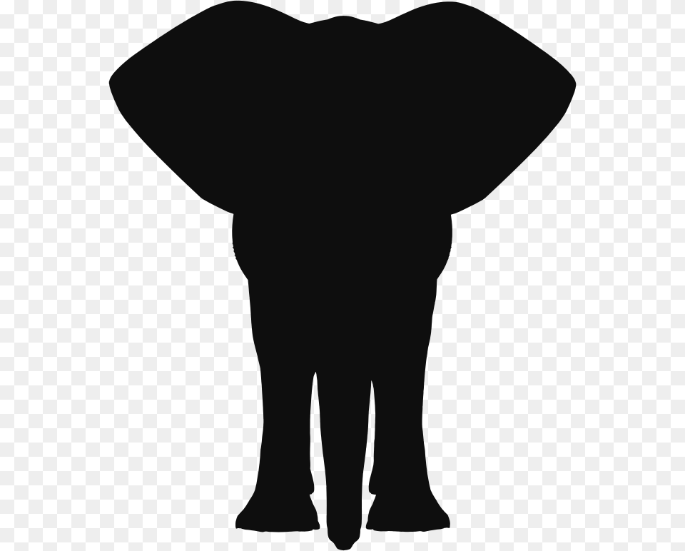 Indian Elephant African Elephant Silhouette Clip Art Elephant Front Clip Art, Clothing, T-shirt, Person Free Transparent Png