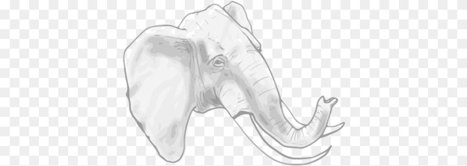 Indian Elephant African Line Art Drawing Elephants Asian Elephant Drawing, Animal, Mammal, Wildlife Png Image