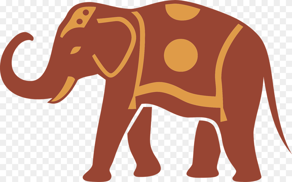 Indian Elephant Art Silhouette, Animal, Mammal, Wildlife Png Image