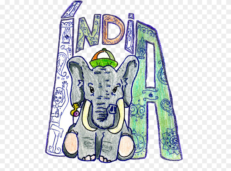 Indian Elephant Clipart Indian Elephants Drawings, Art, Doodle, Drawing, Person Free Png
