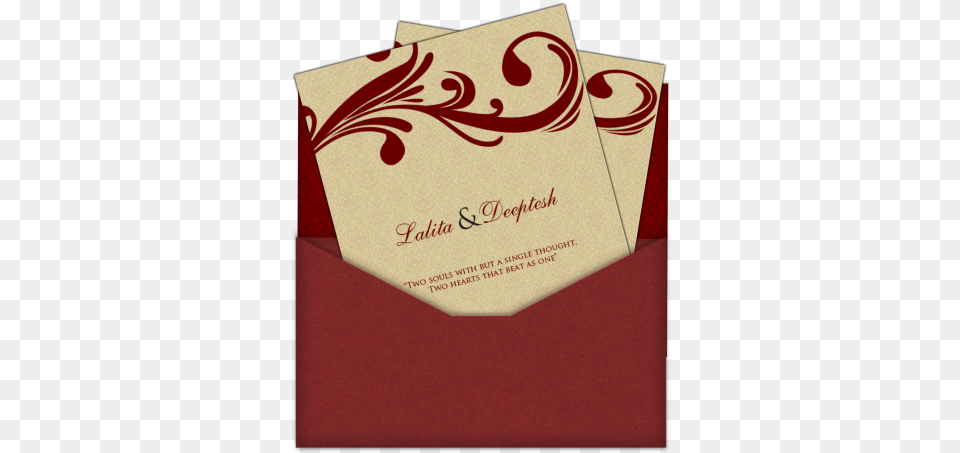 Indian Email Wedding Card With Red Swirls Amp Ganesha Wedding Invitation Cards Letters, Paper, Text Png Image