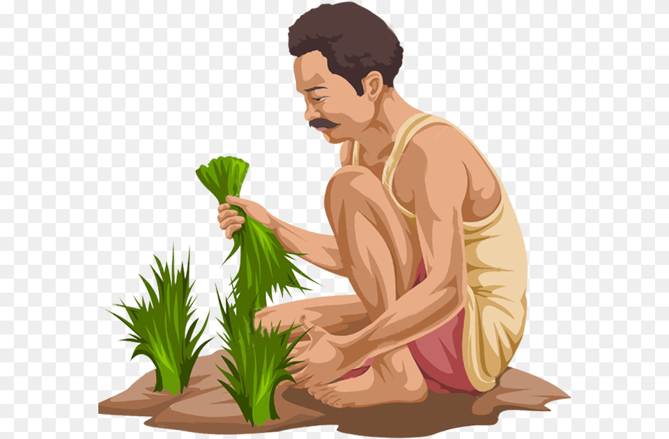 Indian Farmer Clipart, Person, Garden, Gardener, Gardening Free Transparent Png