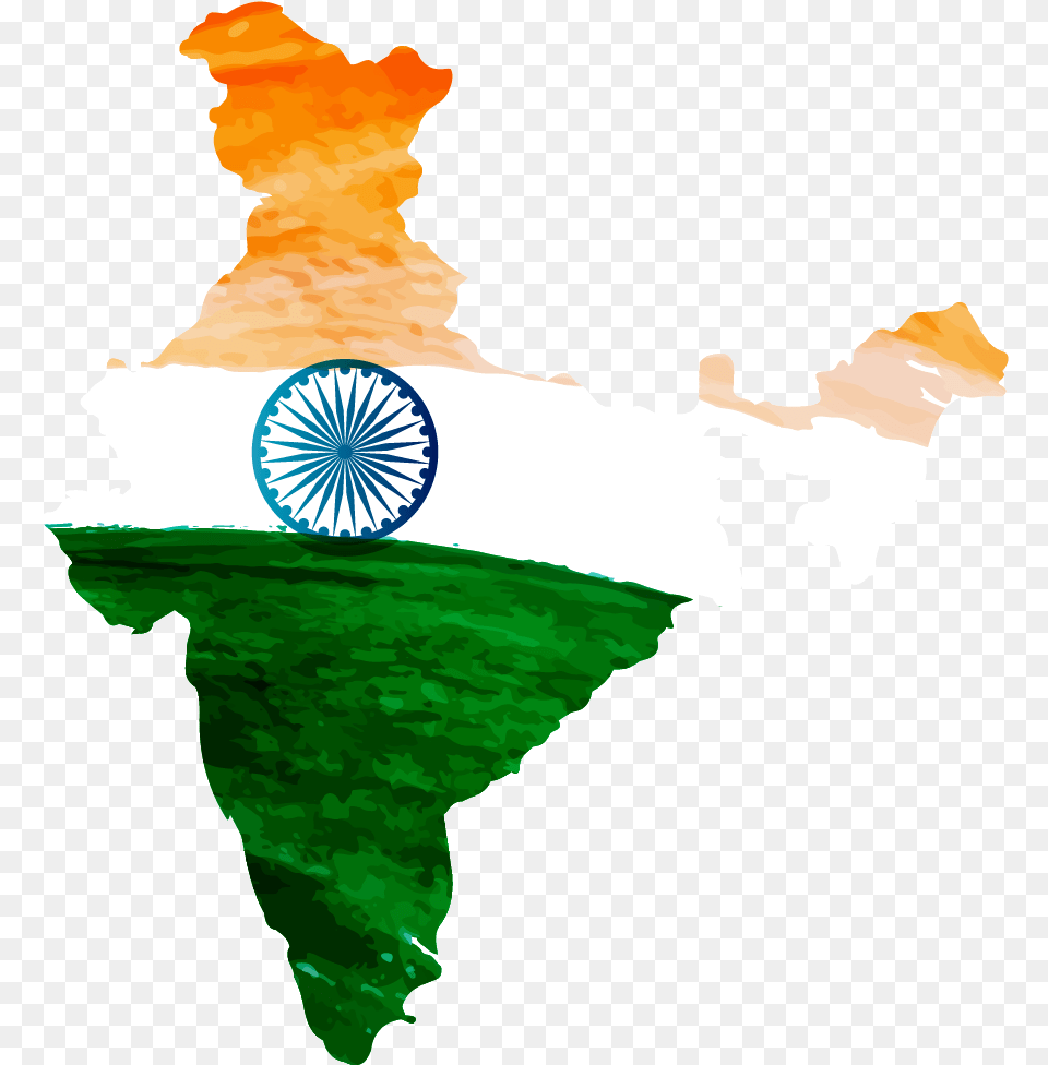 Indian Flag Clipart Image Happy Independence Day India 2018, Chart, Plot, Person, Map Free Transparent Png