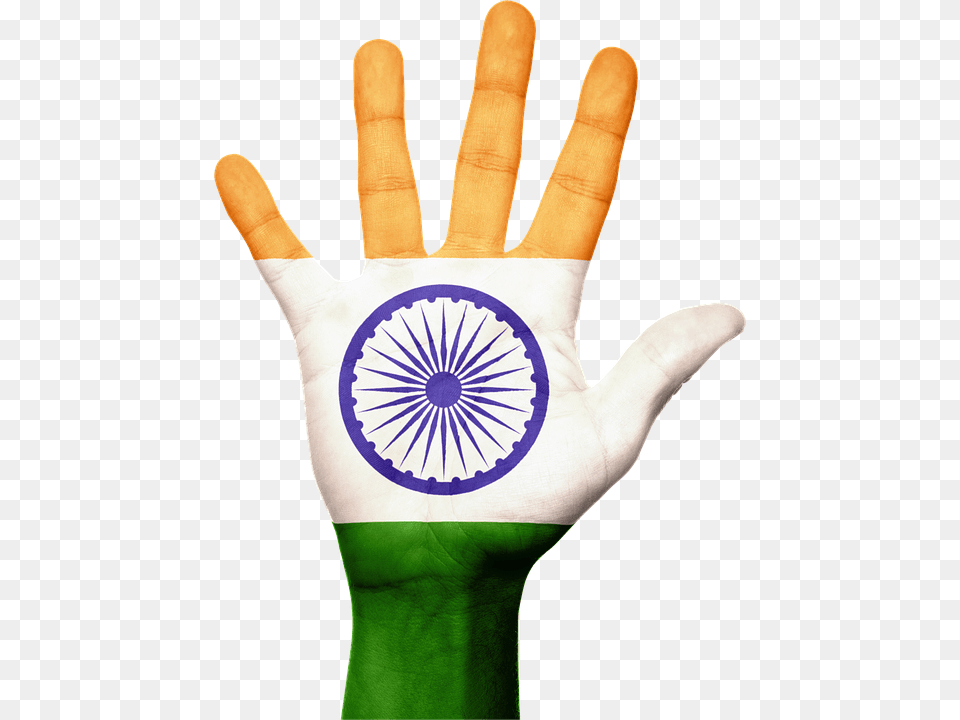 Indian Flag Hand, Body Part, Clothing, Finger, Glove Free Transparent Png