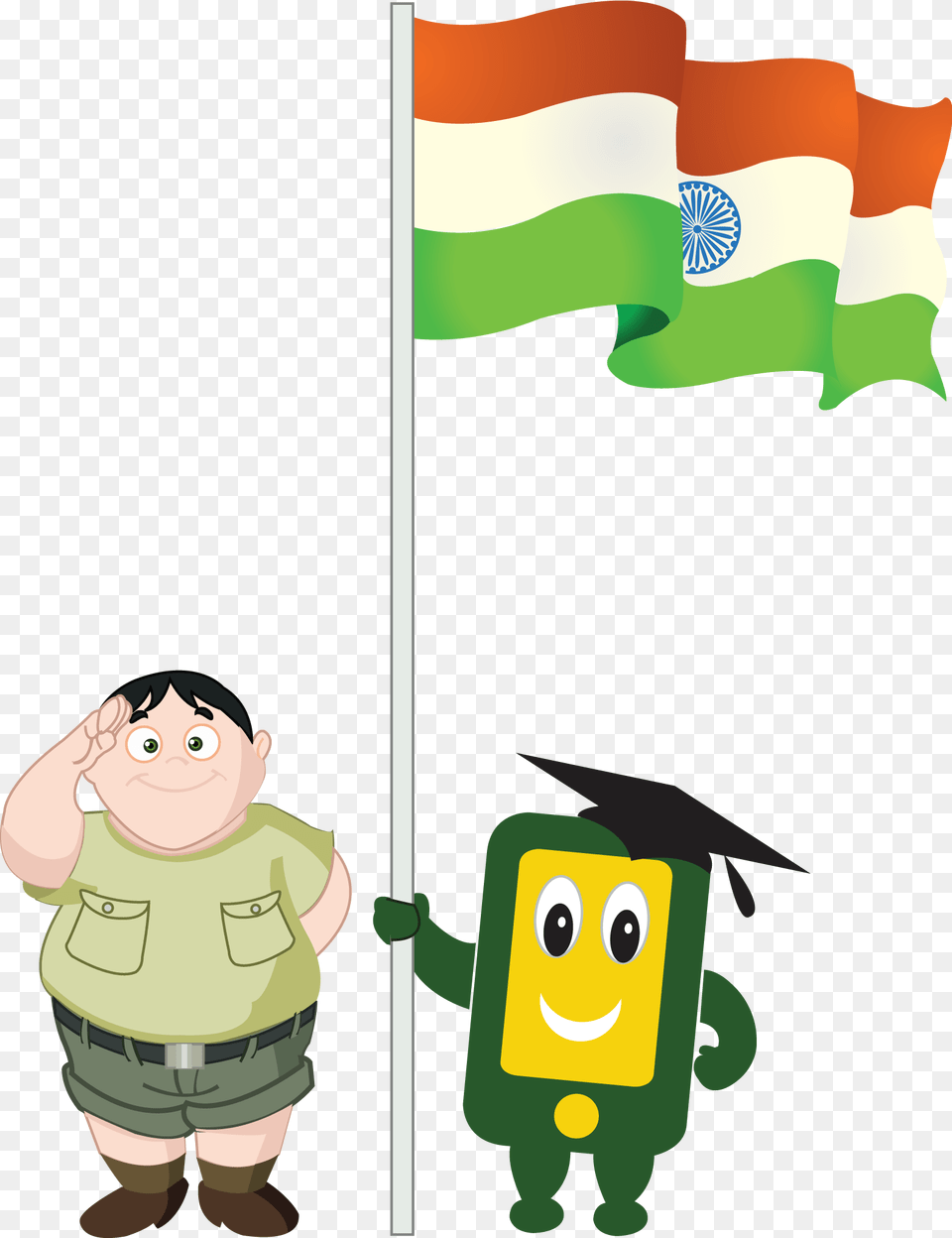 Indian Flag Independence Day Boy India, Baby, Person, Face, Head Free Png Download