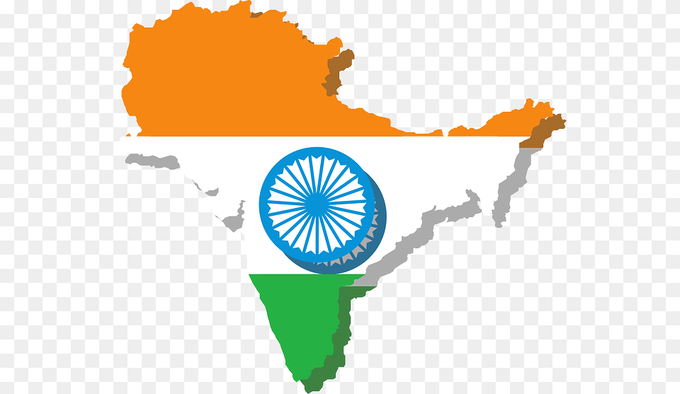 Indian Flag On Country, Machine, Wheel Png