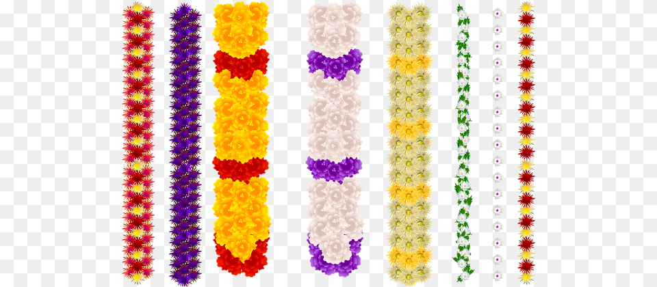 Indian Flower Garland, Accessories, Flower Arrangement, Ornament, Plant Png Image