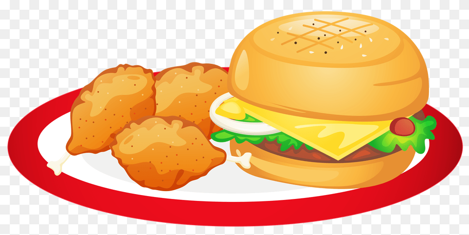 Indian Food Clipart, Lunch, Meal, Burger, Fried Chicken Free Png Download