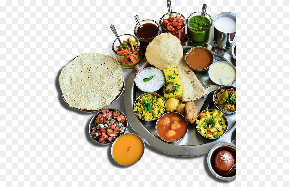 Indian Food Indian Food Thali, Food Presentation, Meal, Lunch, Furniture Free Png Download
