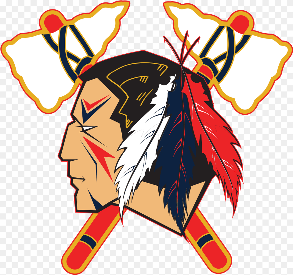 Indian Football Clipart Svg Download Johnstown Tomahawks Johnstown Tomahawks Logo, Anime, Book, Comics, Publication Png