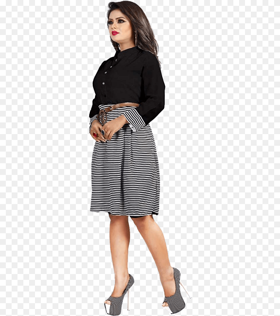 Indian Girl Office Wear Skirts, Blouse, Clothing, Skirt, Shoe Free Transparent Png