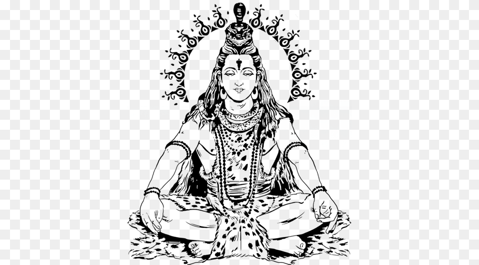 Indian God Vector Shiv Line Art, Accessories, Necklace, Jewelry, Wedding Free Transparent Png