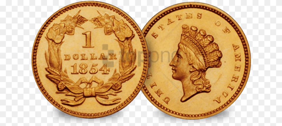 Indian Gold Coin Image With Transparent Coin, Money, Person, Face, Head Free Png