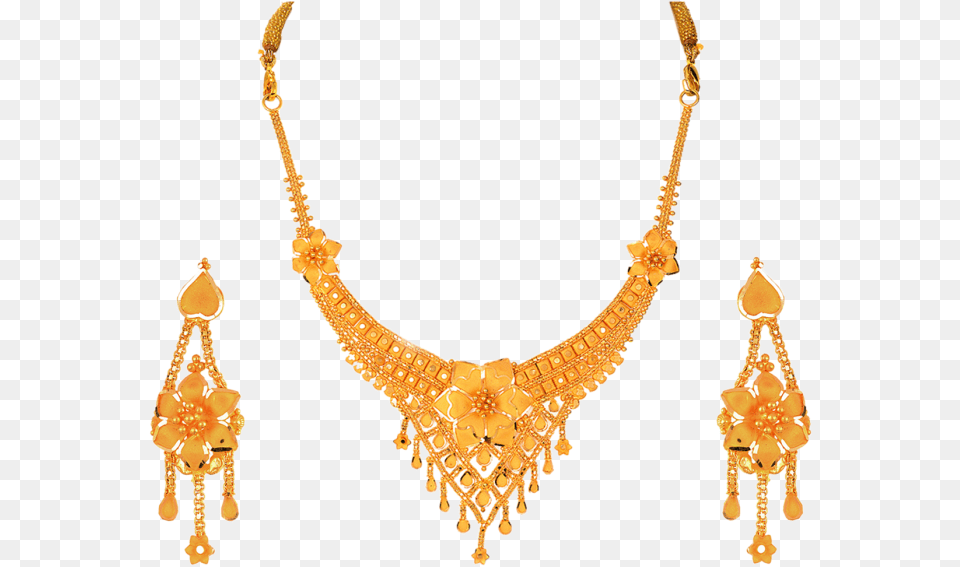 Indian Gold Jewellery Necklace Sets Necklace Gold Jewellery, Accessories, Earring, Jewelry, Diamond Free Png Download