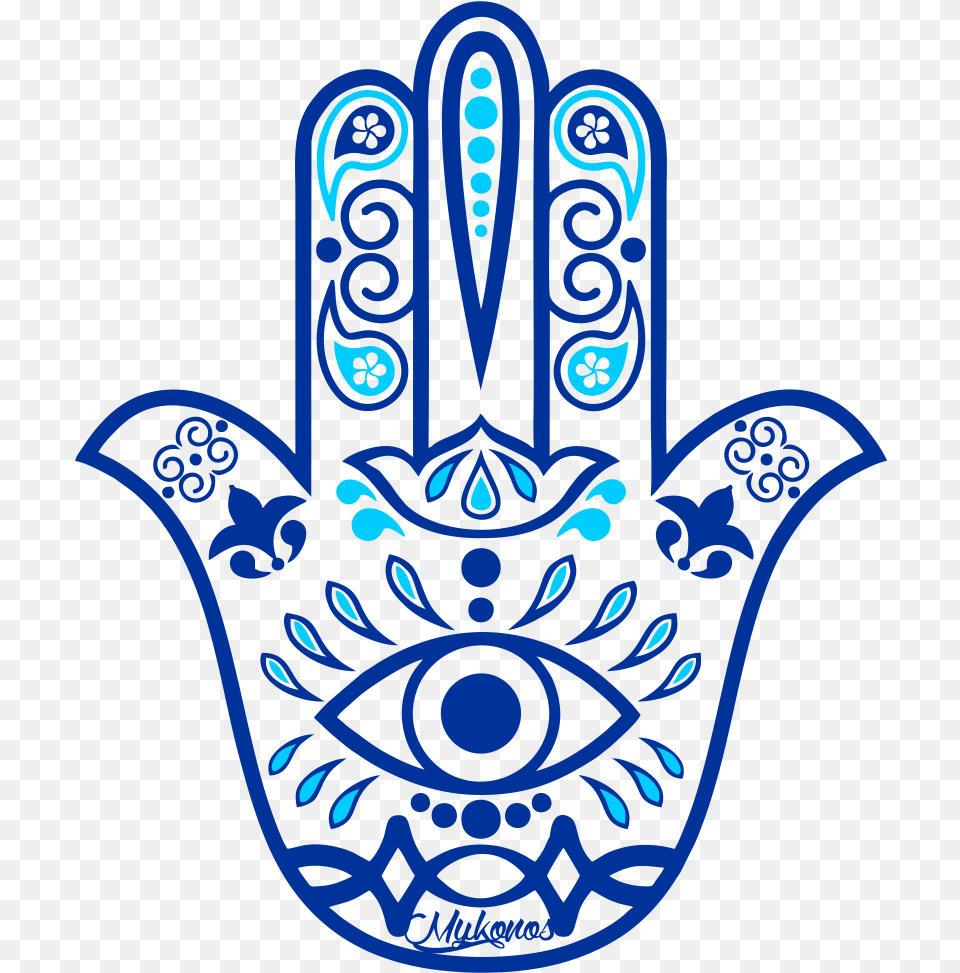 Indian Hand Drawn Hamsa, Emblem, Symbol, Logo, Clothing Free Png