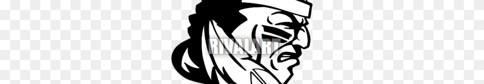 Indian Head Clip Art Item, Stencil, Bow, Weapon Png Image