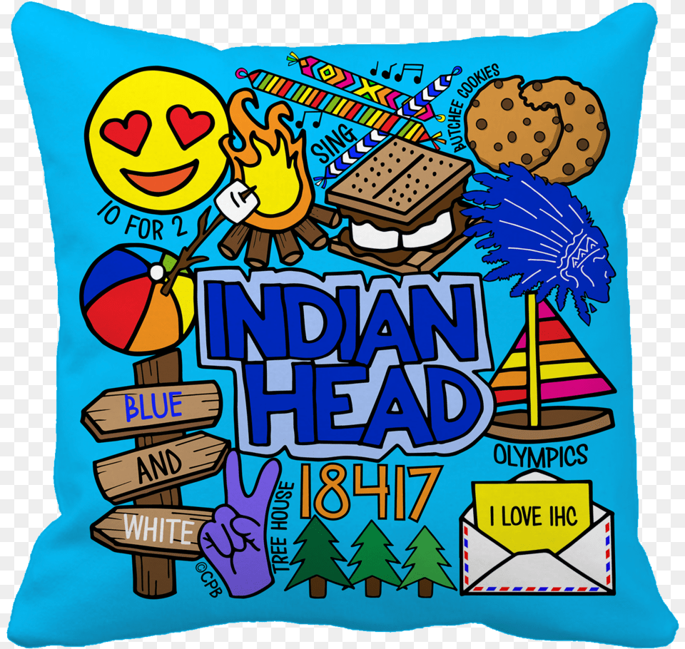Indian Head Throw Pillow Laurel Zipper Studio Pouch, Cushion, Home Decor, Food, Sweets Free Png Download