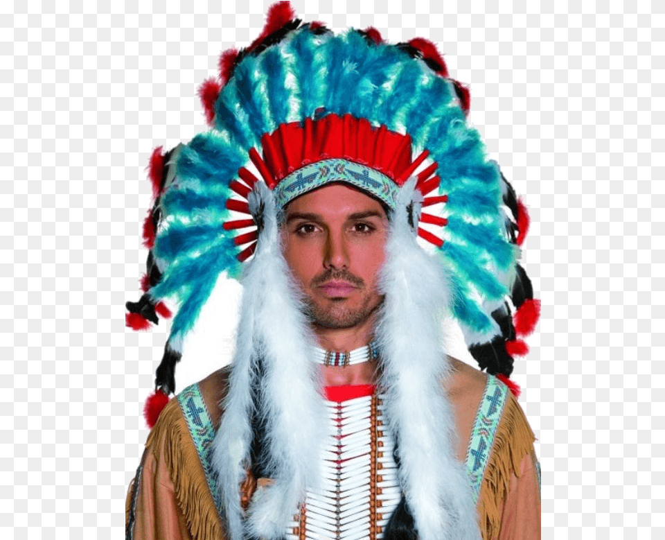 Indian Headdress, Adult, Male, Man, Person Free Png Download