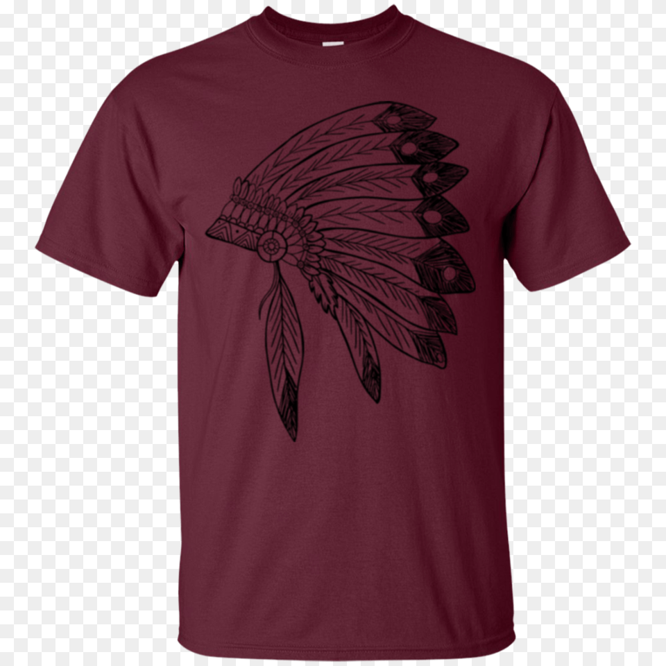 Indian Headdress Gildan Ultra Cotton T Shirt, Clothing, T-shirt Png