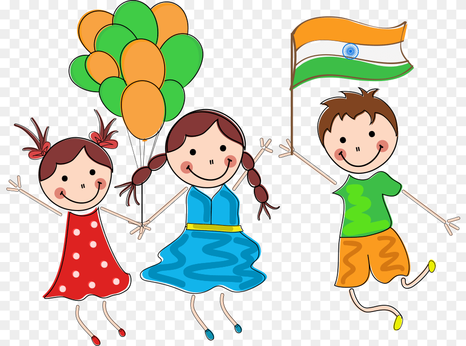 Indian Independence Child Vector India Independence Day Cartoon, Baby, Person, People, Face Free Png